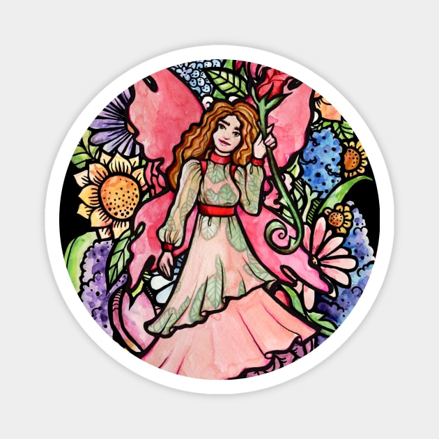 Flower Fairy Magnet by bubbsnugg